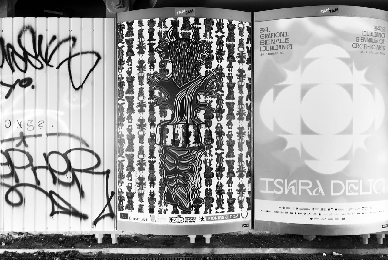 Poster exhibition in Ljubljana: Pionirski Kurent